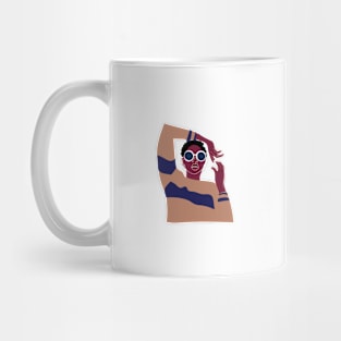 Black girl in sunglasses Mug